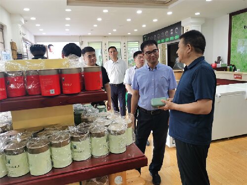 2023年7月13日，中國郵政集團公司河南省分公司夏總一行蒞臨廣義茶印象園參觀指導，給予我司發展高度評價